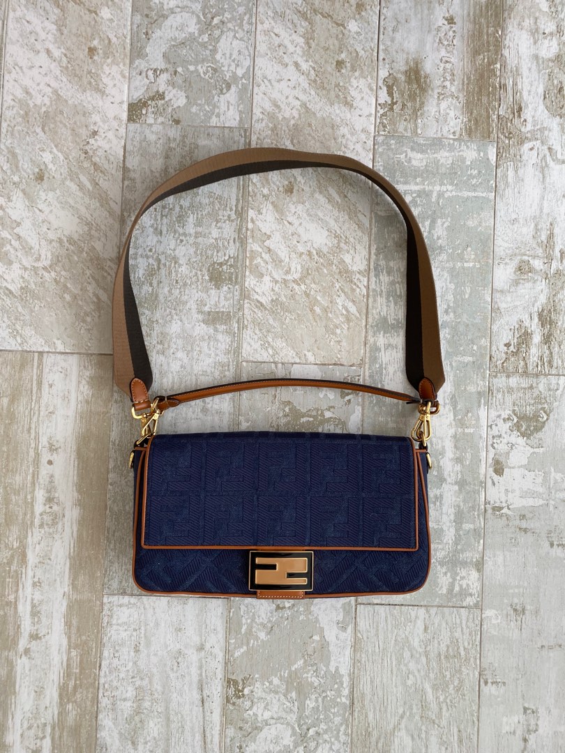 Fendi Denim Baguette Bag Women s Fashion Bags Wallets Cross