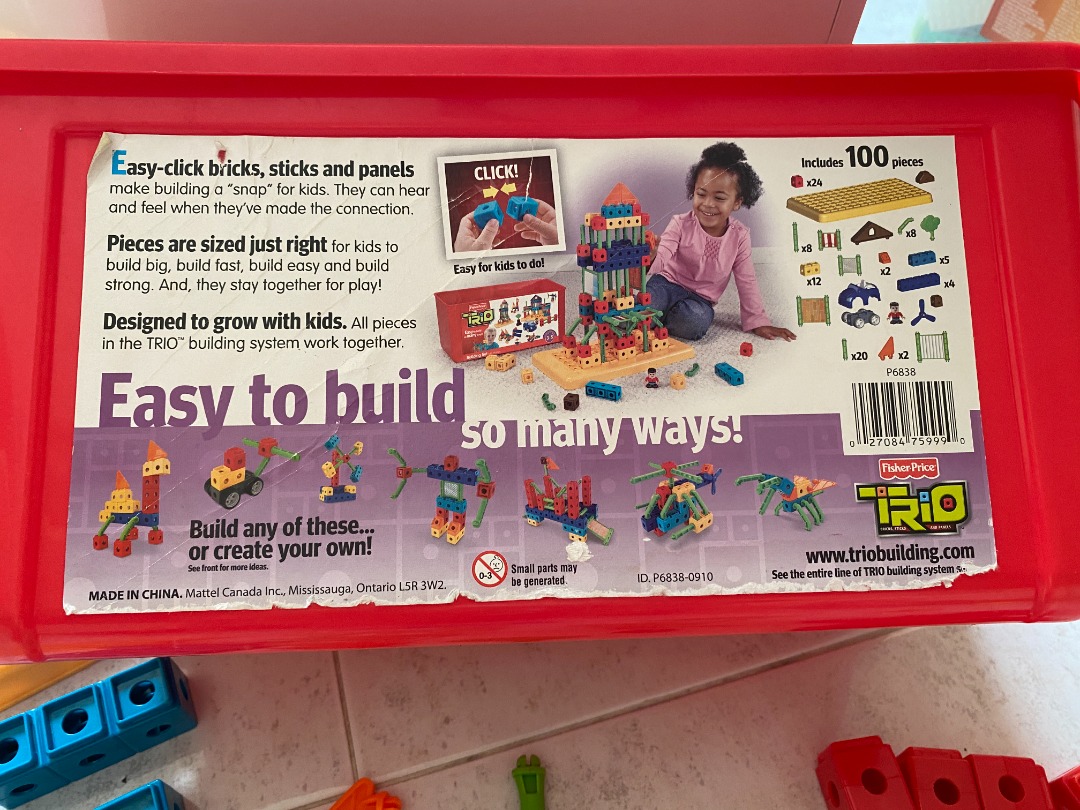 Fisher price trio bricks store