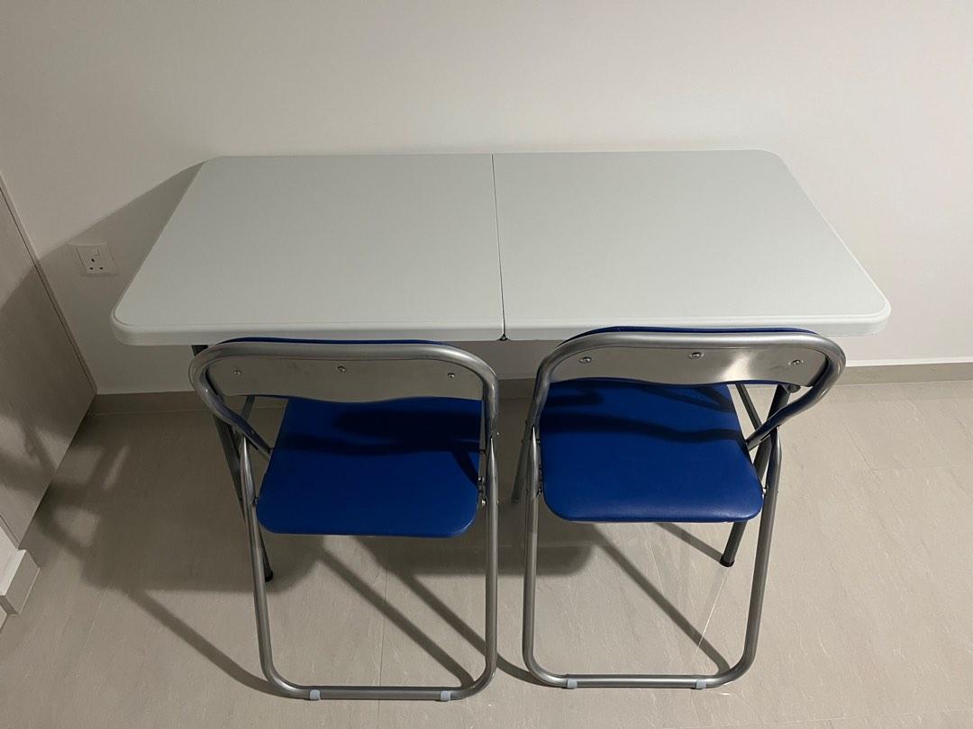 Foldable table and chairs set, Furniture & Home Living, Furniture