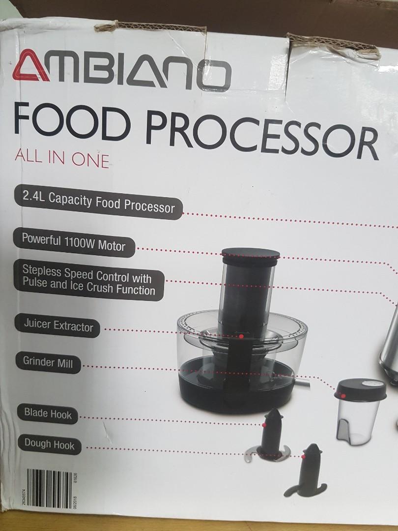 Food Processor Ambiano, TV &amp; Home Appliances, Kitchen Appliances ...