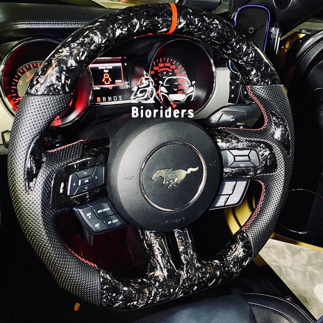 Ford Mustang GT carbon fiber steering wheel carbon fiber