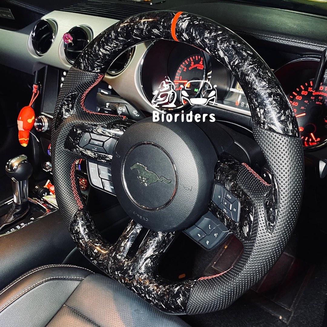 Ford Mustang GT carbon fiber steering wheel | forged carbon fiber