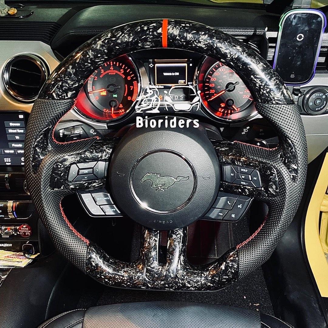 Ford Mustang GT carbon fiber steering wheel | forged carbon fiber