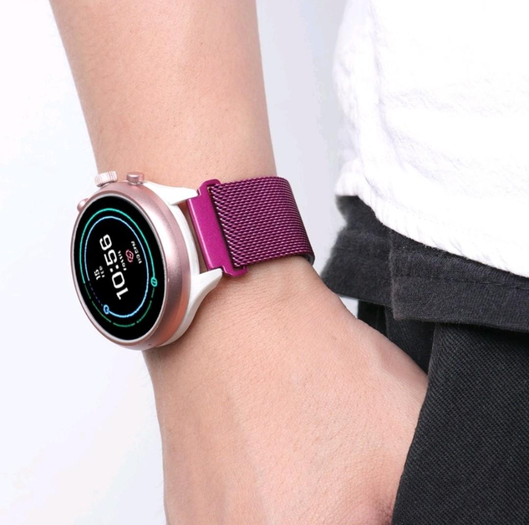 Fossil Sport 41mm band 18mm purple magnetic strap