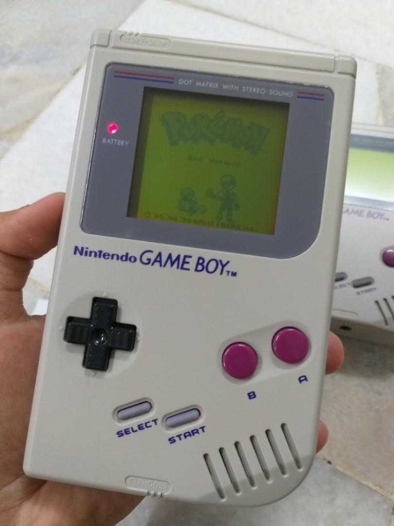 Gameboy DMG 01 Game Boy Grey A014, Video Gaming, Video Game 