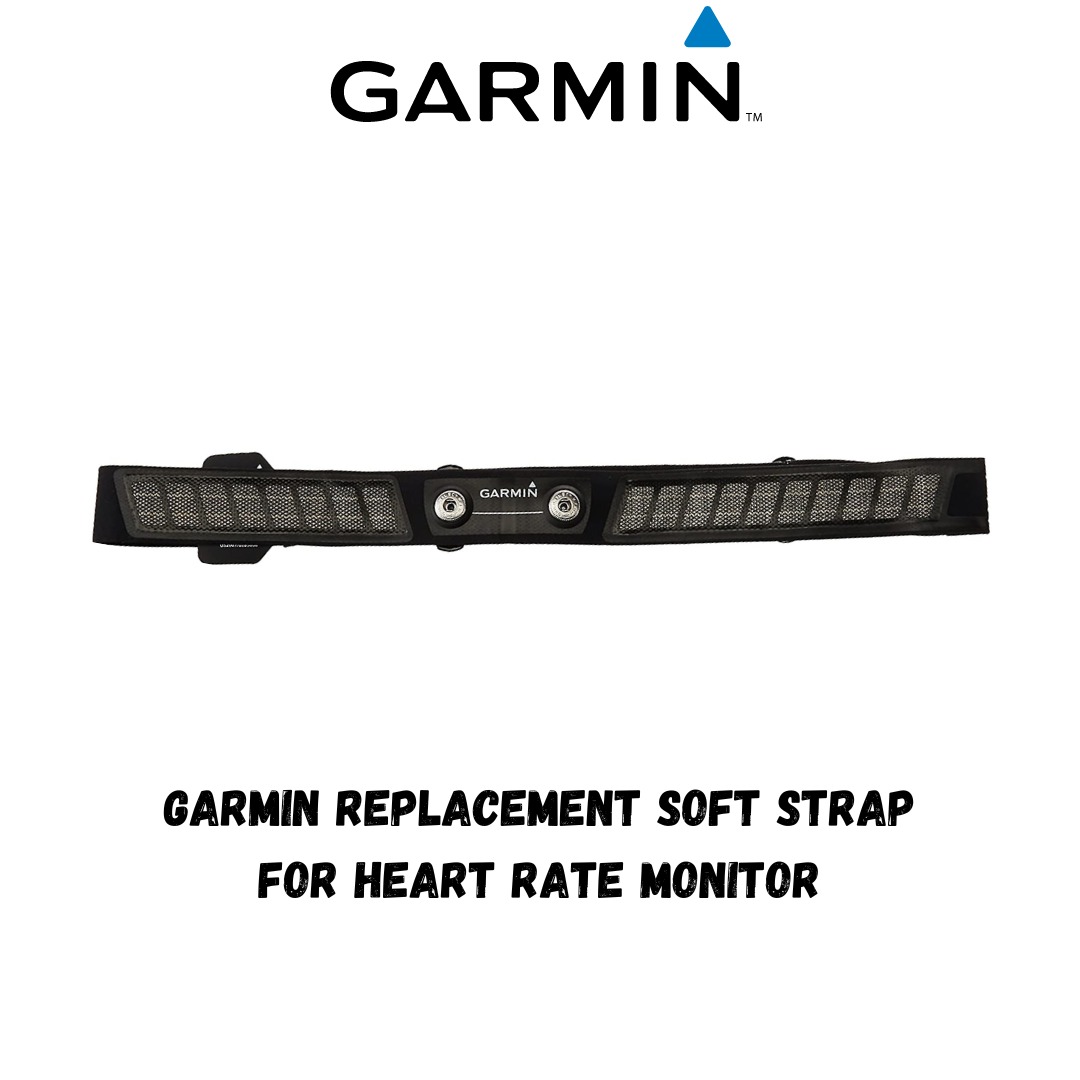 Garmin HRMDUAL Replacement Soft Strap for Heart Rate Monitor, Sports Equipment, Other Sports