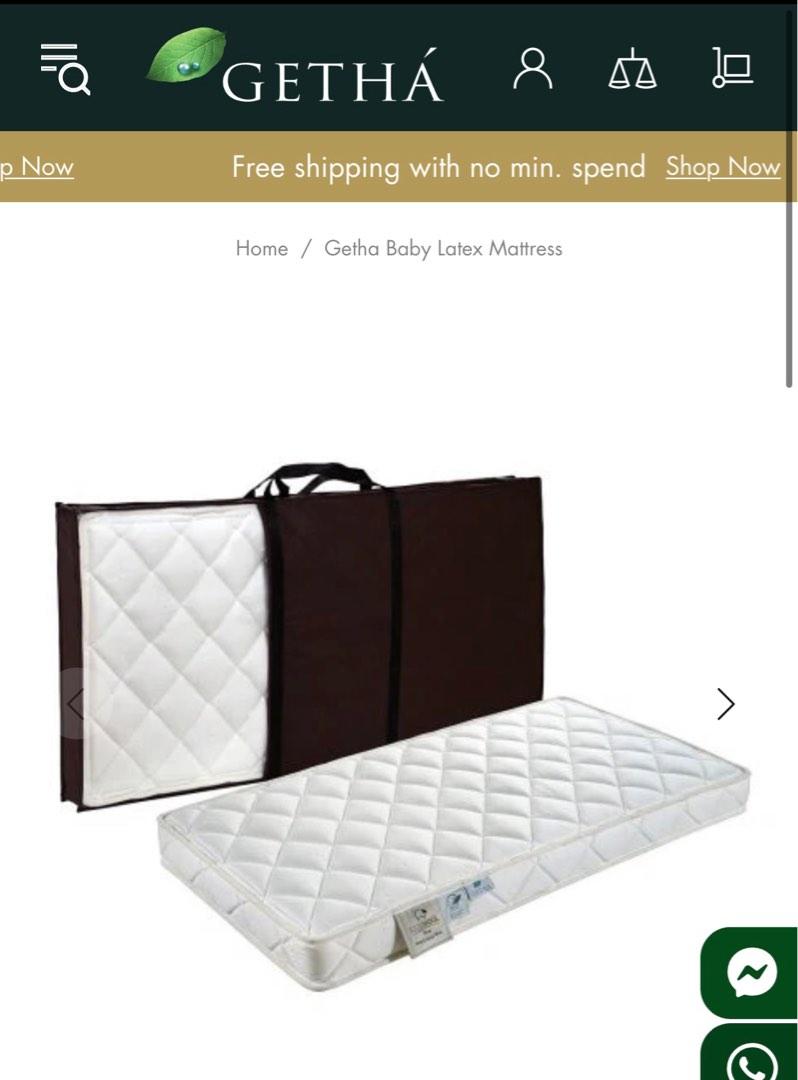 GETHA mattress and cot, Babies & Kids, Baby Nursery & Kids Furniture