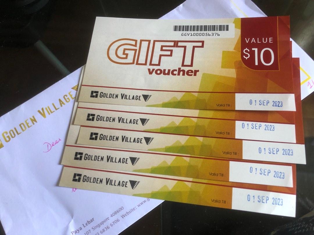 Golden Village Voucher, Tickets & Vouchers, Vouchers on Carousell