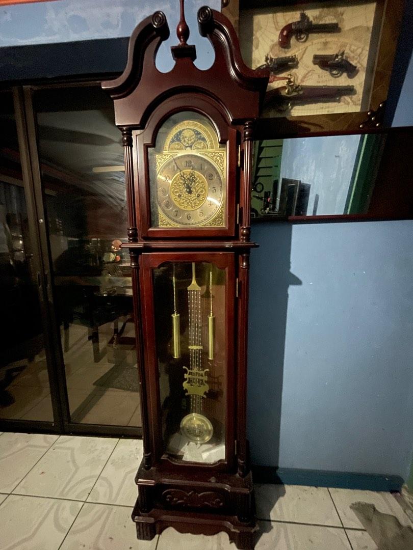 Grandfather Clock, Furniture & Home Living, Home Decor, Clocks on Carousell