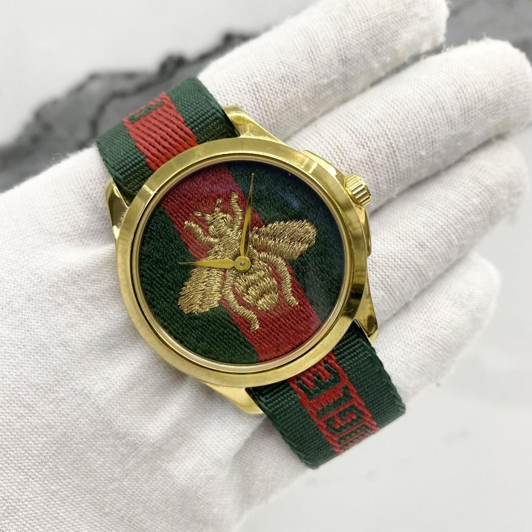 GUCCI 126.4 QUARTZ LAVEUGLE PARAMOUR WATCH 227020998 Luxury