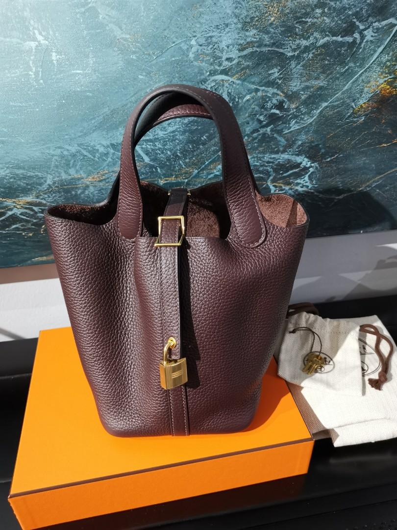 Hermes Picotin Lock 18 Bag Rouge Sellier Gold Hardware Clemence