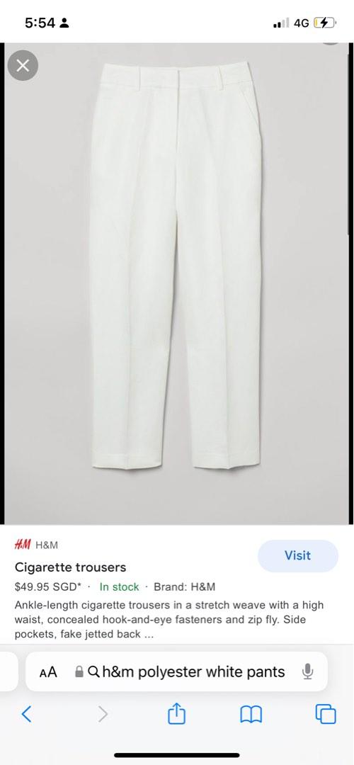 H and online m white pants
