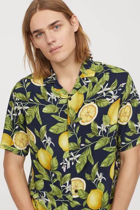 H&m lemon shirt discount