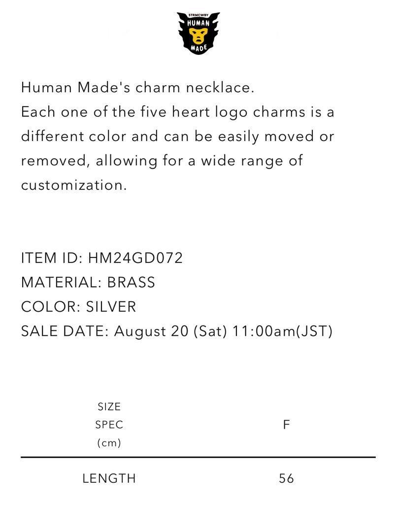 HUMAN MADE®️ FIVE HEART NECKLACE, 女裝, 飾物及配件, 頸鍊- Carousell