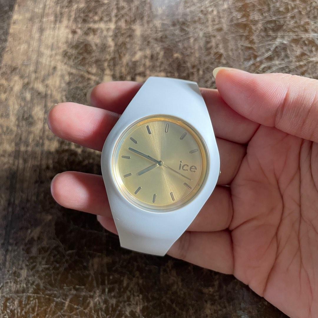 Ice watch white new arrivals gold