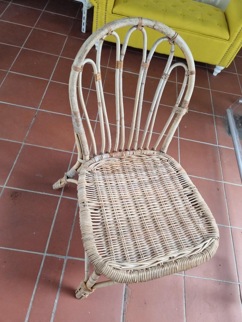 Ikea Ratten chair, Furniture & Home Living, Outdoor Furniture on Carousell