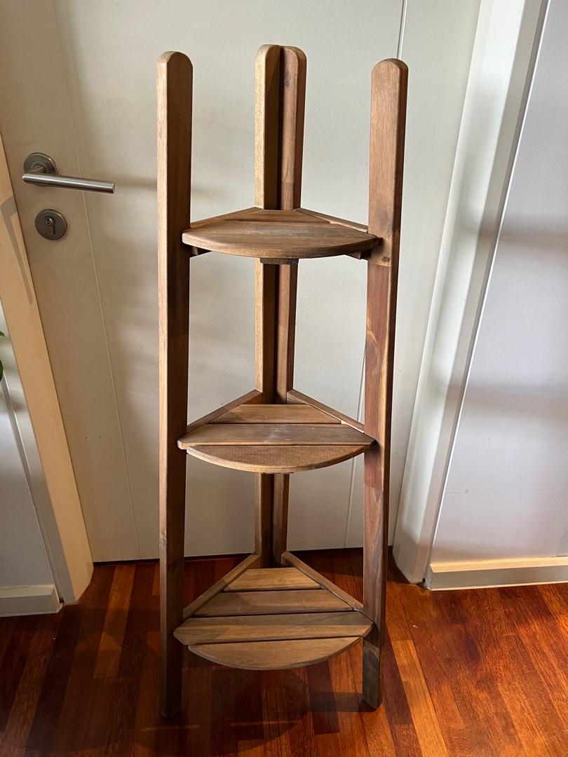 Ikea Wood Plant Stand, Furniture & Home Living, Home Decor, Other Home