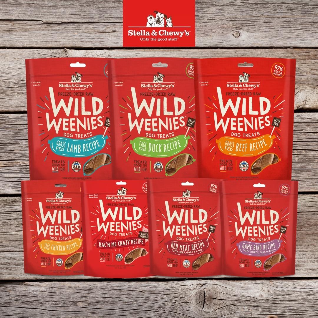 Stella & Chewy's Wild Weenies Game Bird Freeze-Dried Dog Treats 3.25oz