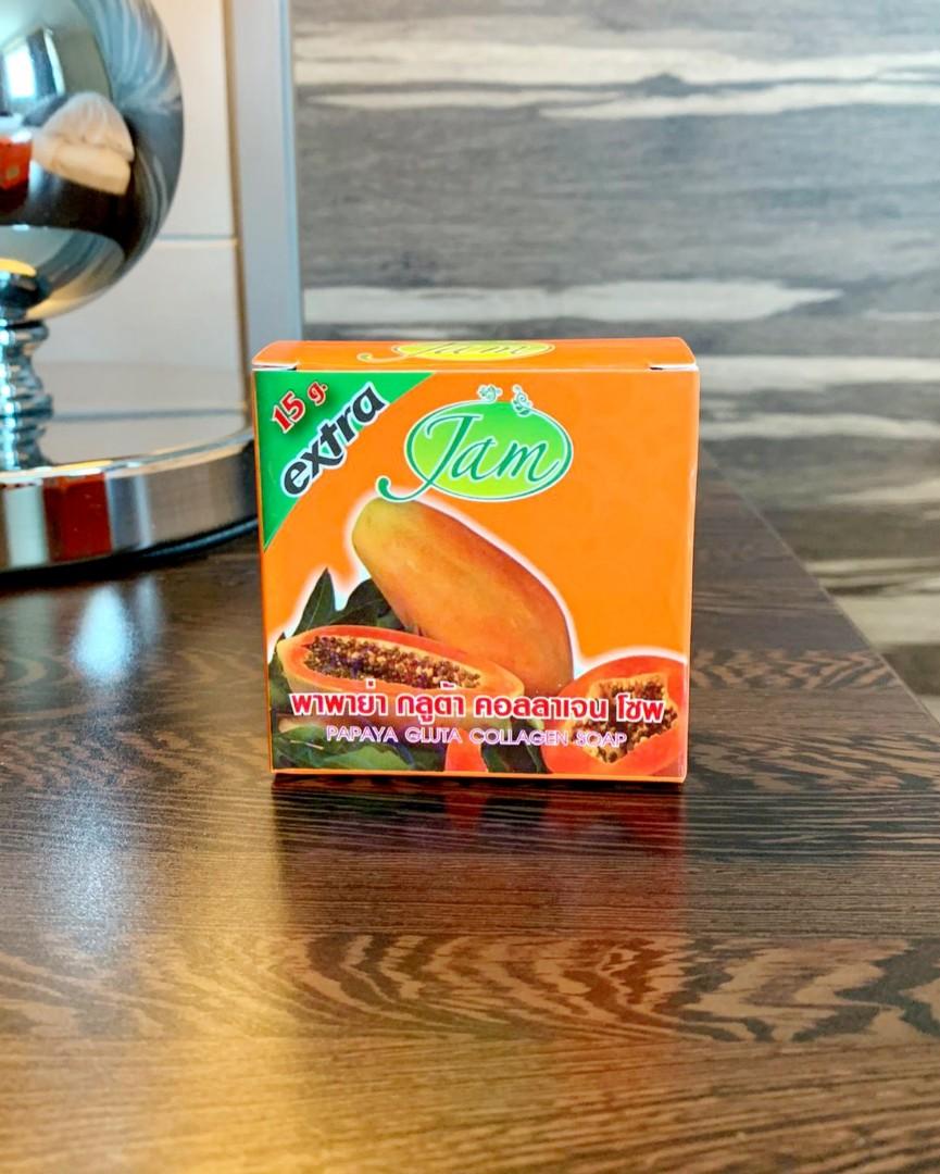 JAM Papaya Gluta Collagen Soap Thailand, Beauty & Personal Care, Bath
