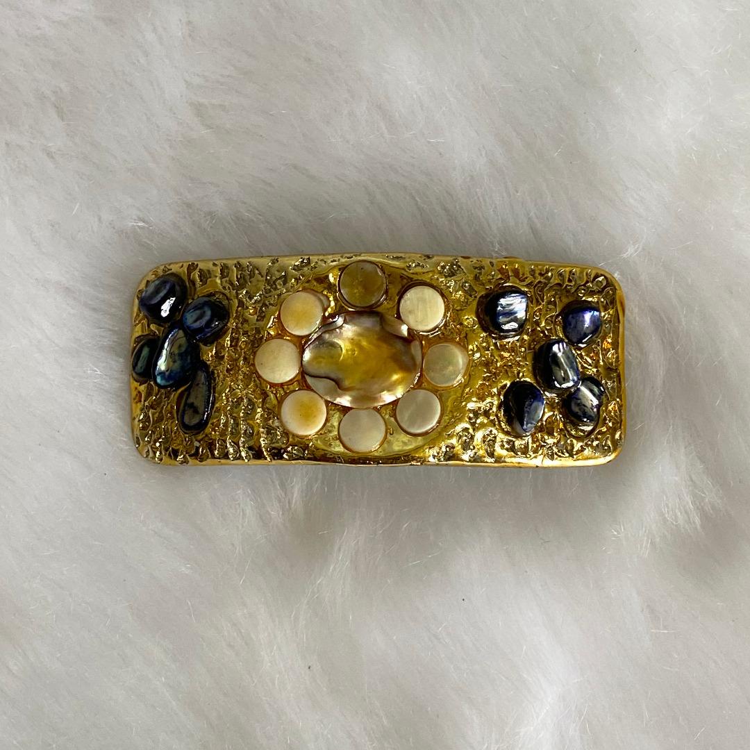 Japan Vintage Gold Multi Stones Hair Clip, Women's Fashion, Watches &  Accessories, Hair Accessories on Carousell