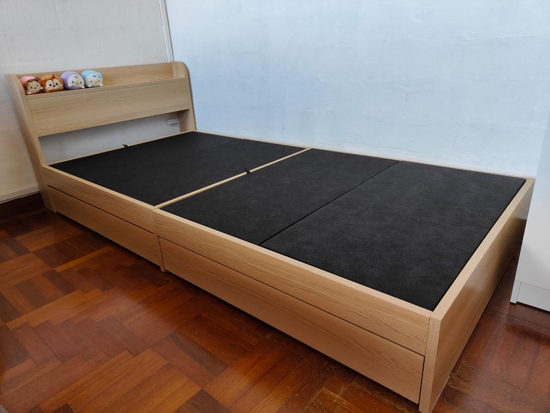 Japanese Style Single Bedframe, Furniture & Home Living, Furniture, Bed
