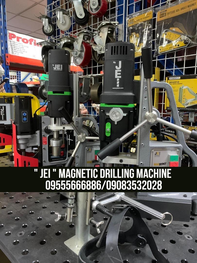 "JEI" MAGNETIC DRILLING MACHINE (Category: Construction Tools & Equipment) located in Manila. Submitted by vlmhardwarevennice (Listing ID 1182575592, Image 1). Description: for inquiries conatact: 09555666886/09083532028 or email me at vennicecahello@gmail.com We also offer shipping via Lalamove, jrs, and other tracking and bus liner Office located at sta cruz manila Industrial Products: MACHINES, ELECTRICAL, PLUMBING, CONSTRUCTION ETC. Mode of p