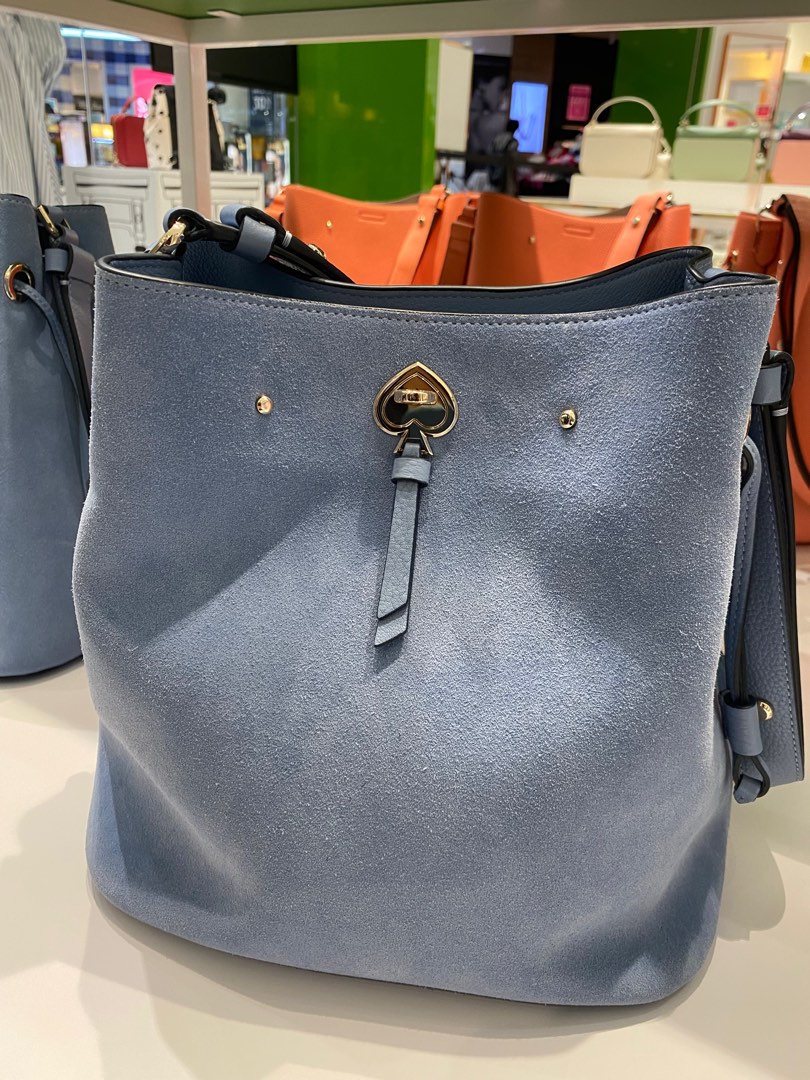 Kate spade blue suede handbag outlet
