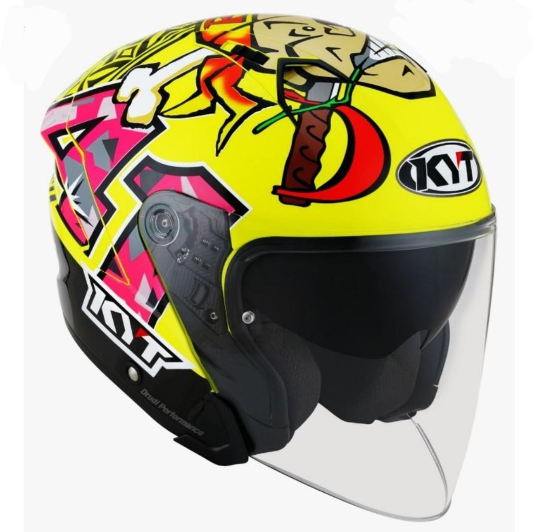 KYT FJN HELMET 41 ESPARGARO MISANO 2018 DOUBLE VISOR Motorcycles