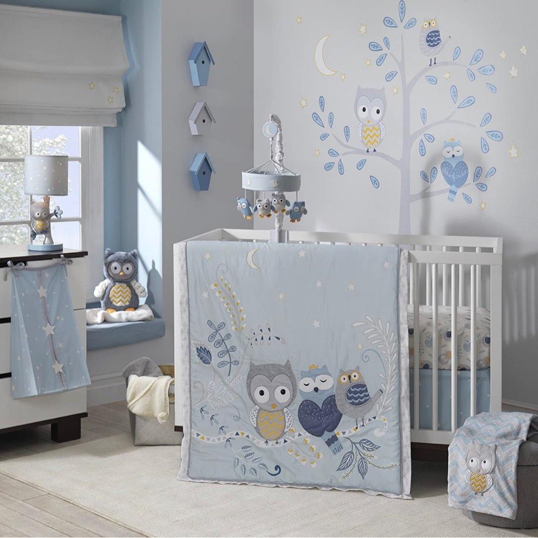 Owl crib set top