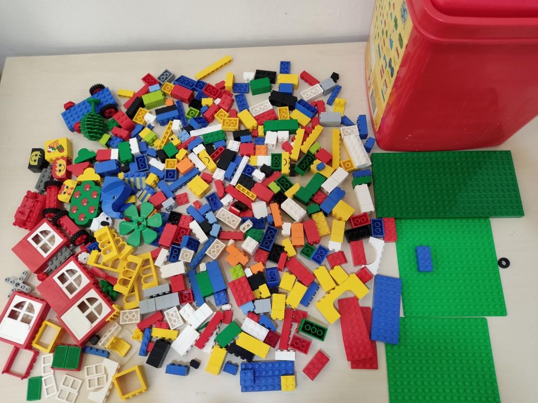 Lego + storage box, Hobbies & Toys, Toys & Games on Carousell