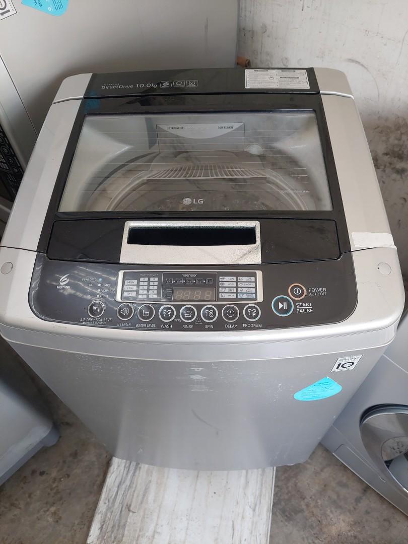 Lg 10kg dd inverter washing machine warranty 2 months, TV & Home
