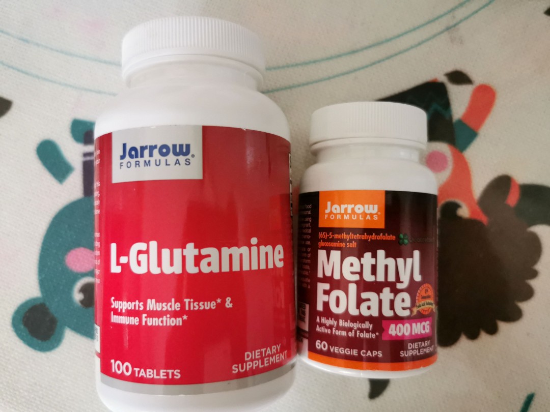 L-Glutamine/Methyl Folate, 健康及營養食用品, 健康補充品, 健康補充品- 維他命及補充品- Carousell