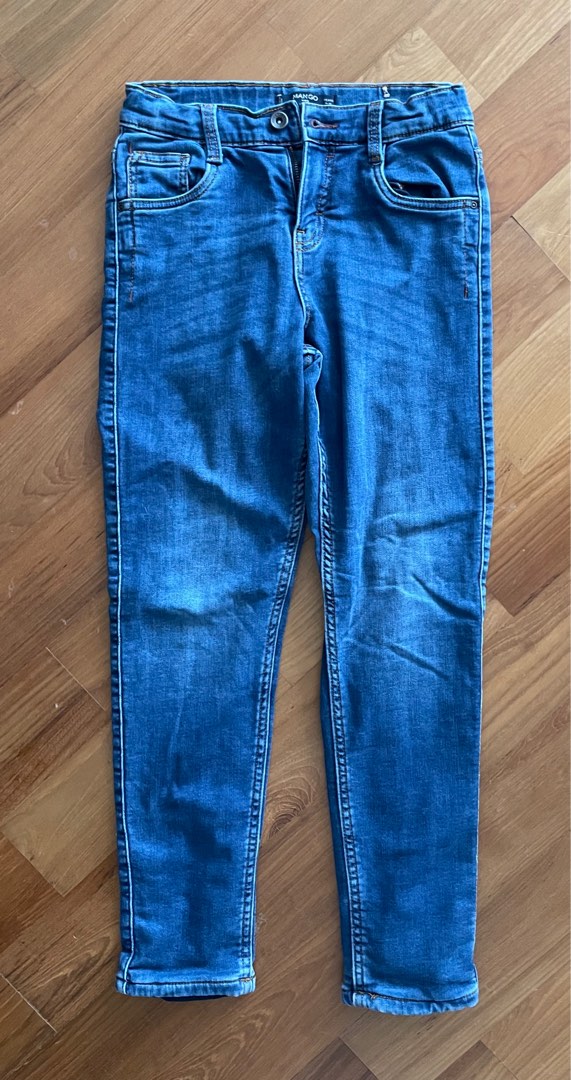 Lined Jeans (Mango Boys), Babies & Kids, Babies & Kids Fashion on Carousell