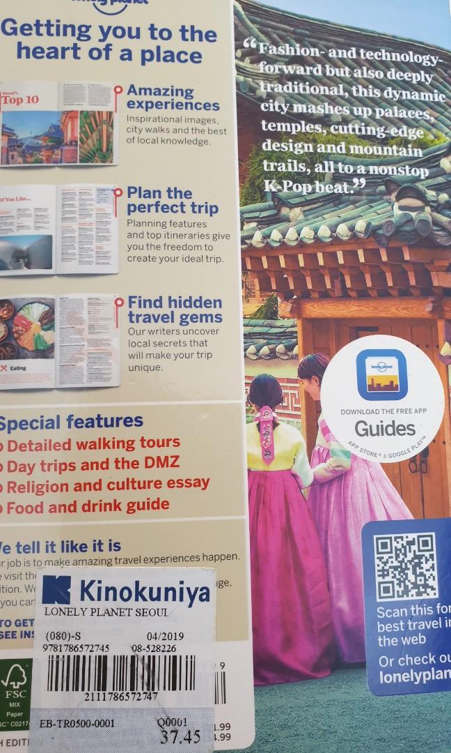 seoul,　Carousell　Hobbies　Toys,　Guides　Magazines,　Books　Travel　Holiday　on　Lonely　planet