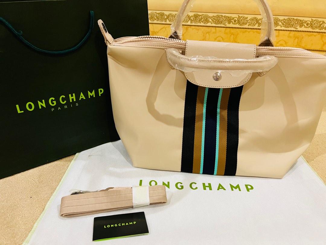 Longchamp striped bag outlet