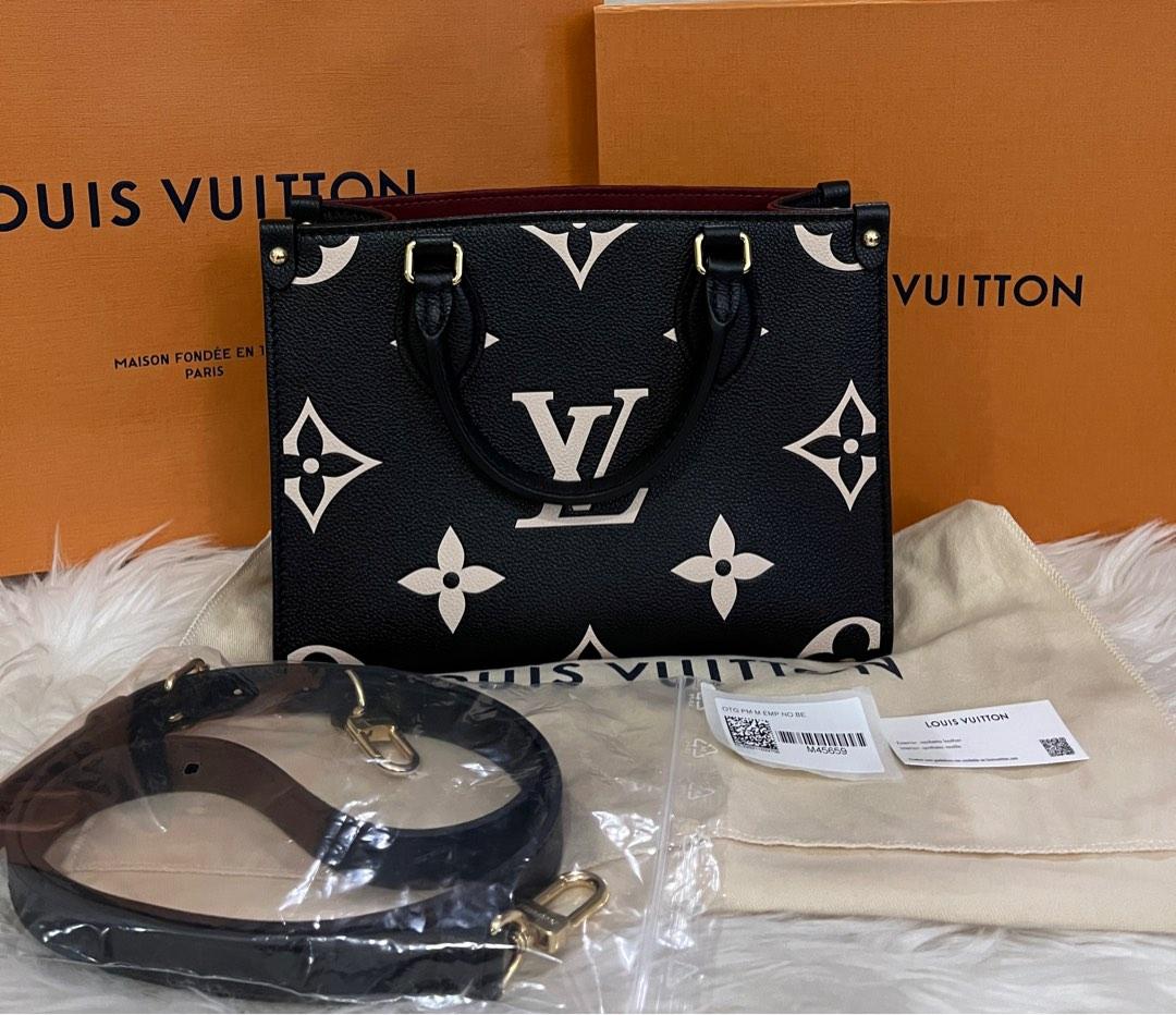 Louis Vuitton ONTHEGO PM Tote Shoulder Bag M45779 Monogram Empreinte New  receipt