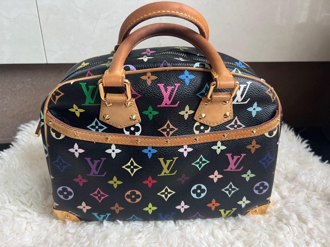 LOUIS VUITTON MULTICOLOR TROUVILLE BAG/ TAKASHI MURAKAMI/ REVIEW/ STYLING  VIDEO/ JESSIE 