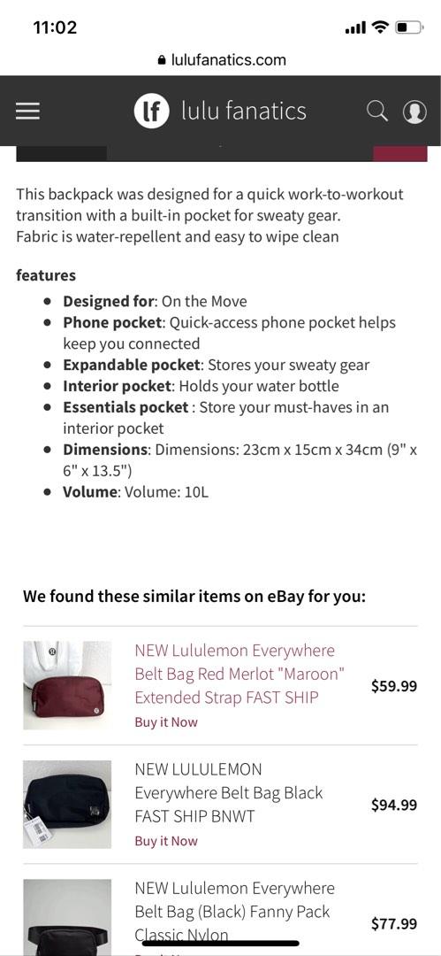 Lululemon City Adventurer Backpack *Mini 11L - Seal Grey - lulu fanatics
