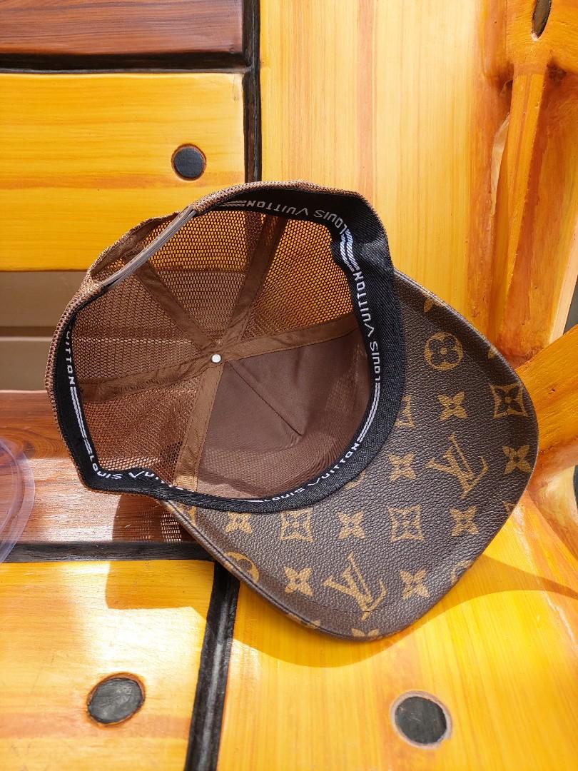 LV BROWN TRUCKER HAT, Men's Fashion, Watches & Accessories, Caps & Hats on  Carousell