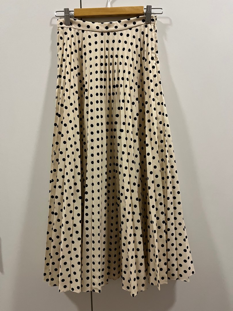 Polka dot skirt mango sale