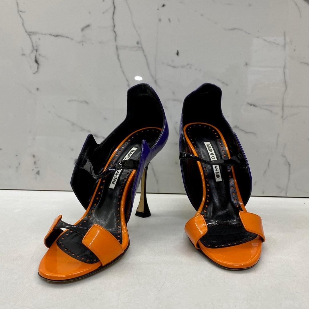 Purple and best sale orange heels