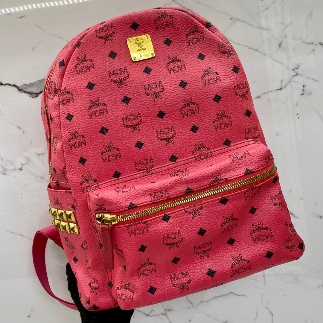 MCM RED LEATHER BACKPACK 227023892 Women s Fashion Bags