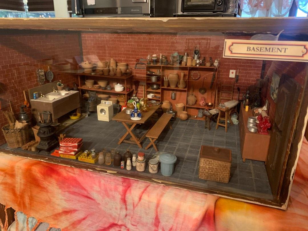 miniature shadow box: basement 14 x 23 x 10.5" (Category: Frames & Pictures) located in Marikina City. Submitted by theflos (Listing ID 1182555573, Image 1). Description: from the Aleli Vengua Museum of Miniatures.