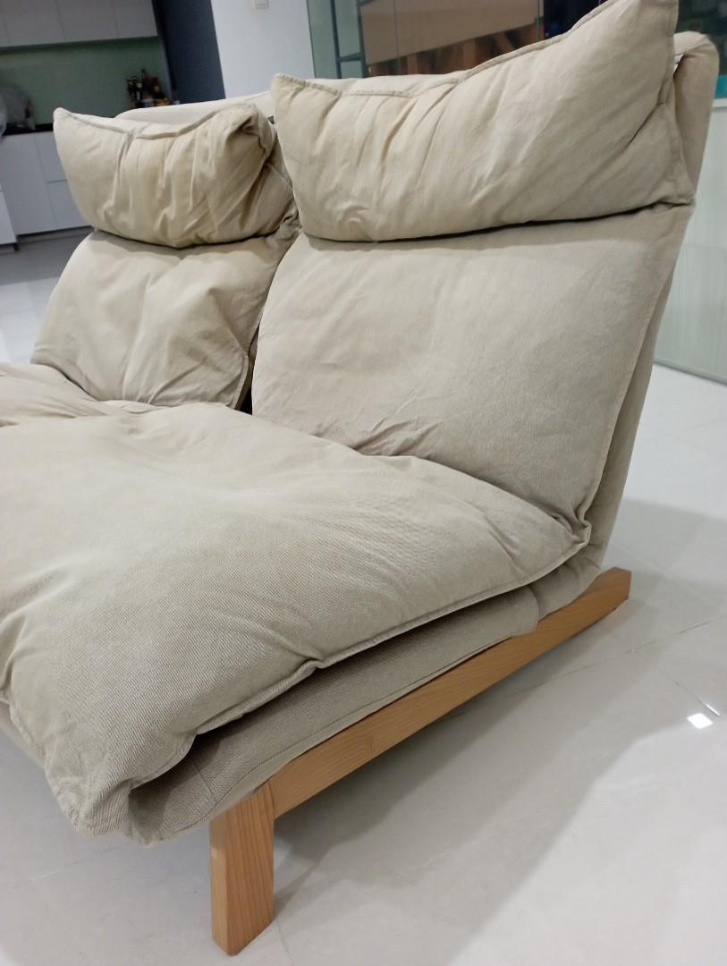 MUJI Reclining Sofa, Furniture & Home Living, Furniture, Sofas on Carousell