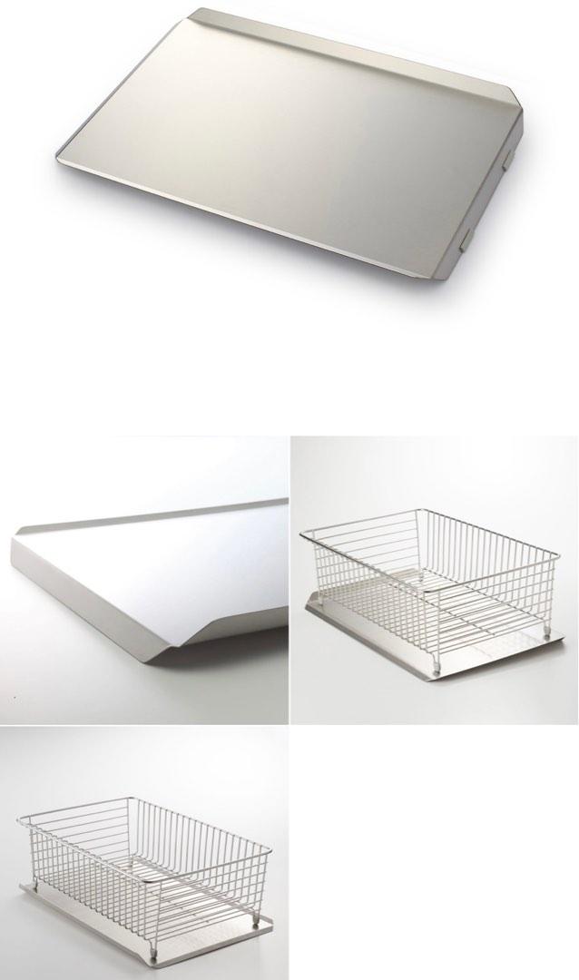 Muji Stainless Steel Basket & Dish Drainer Tray, 傢俬＆家居, 廚具和餐具, 其他廚具和餐具