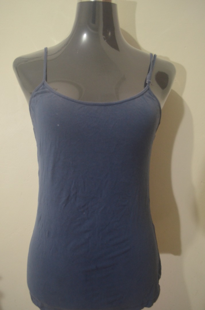 Navy Blue Cami Top, Women's Fashion, Tops, Sleeveless on Carousell