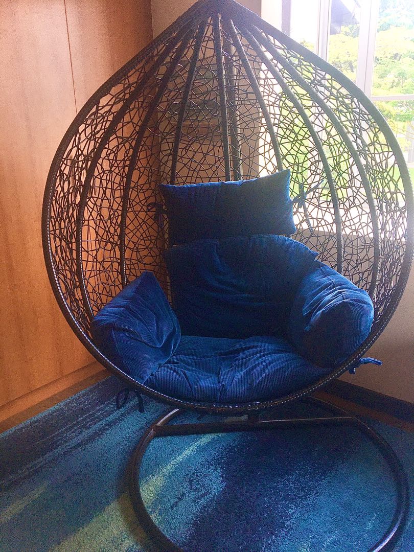 wicker nest chair