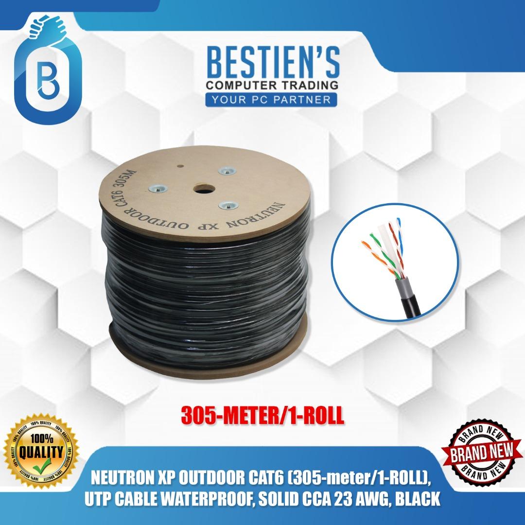 NEUTRON XP OUTDOOR CAT6 (305meter/1ROLL), UTP CABLE WATERPROOF, SOLID