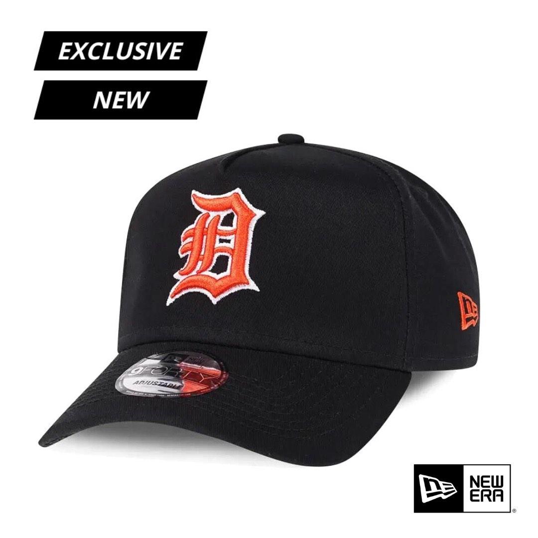 Detroit Tigers Hat Men Snap Back All Black New Era Adjust One Size