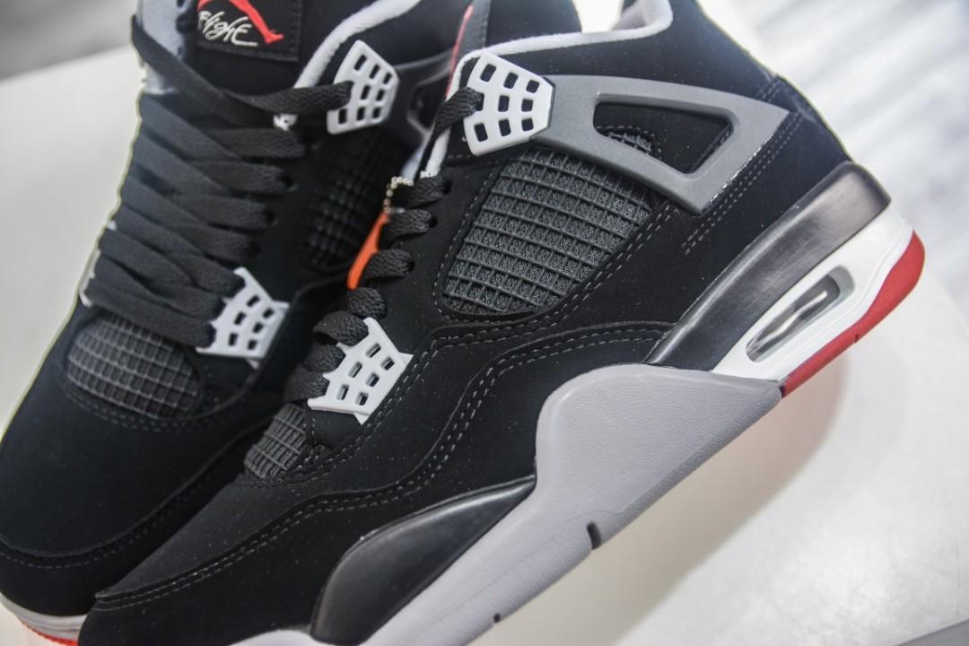 Nike Air Jordan 4 Retro OG “Bred” (2019) 308497-060, Men's Fashion